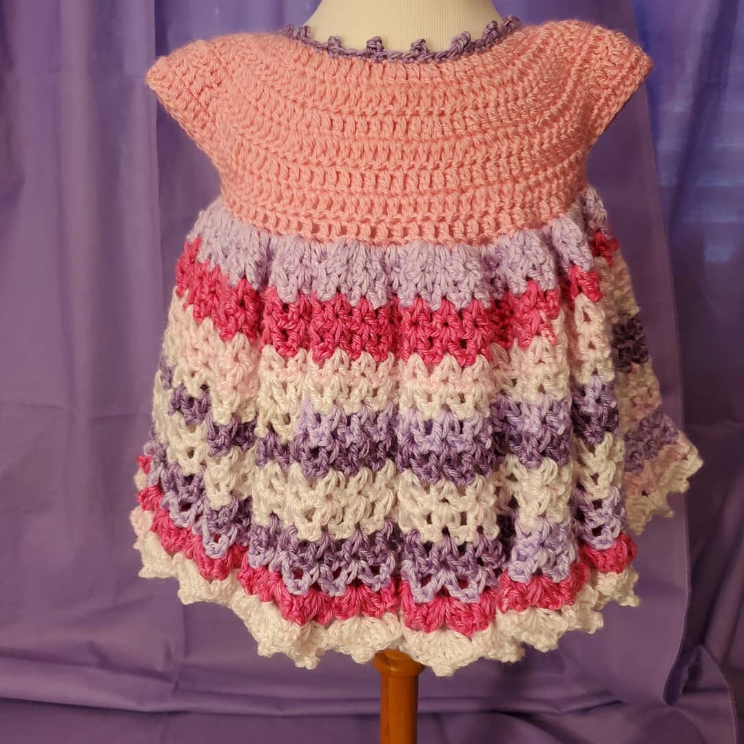 Mermaid Crochet Childrens Dress